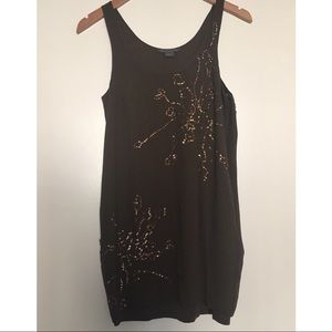 Armani Exchange Silk Sequin Mini Dress